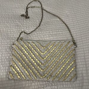 Paper Source Exclusive Gold Embellished Purse with Chain